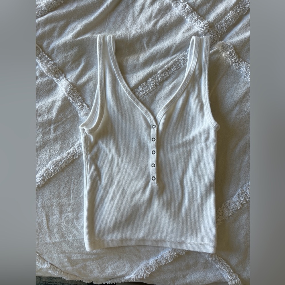 Abercrombie & Fitch white tank top